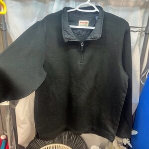 Wrangler Men's Zip-Up Black Sweater